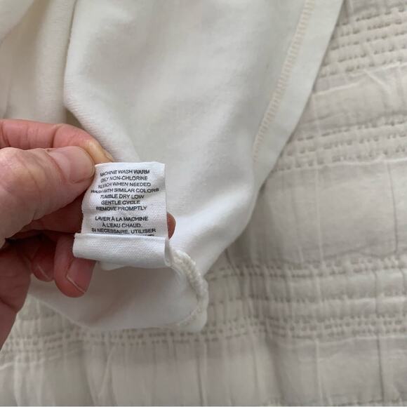 Burt’s Bees Baby Size 3-6 Month Lap Shoulder Eyelet Lined Organic Cotton Dress - Picture 3 of 6